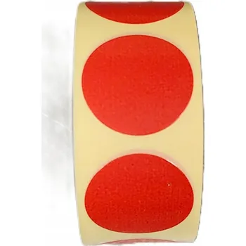 Speciální papír Samolepící etikety kolečka červené fi20mm 500 ks filtr fi25