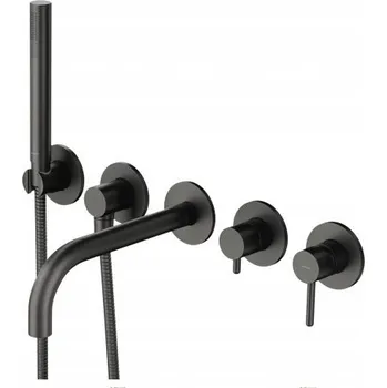 Vodovodní baterie Nástěnná vanová baterie páková Omnires šedá