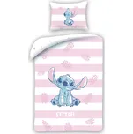 Halantex Bavlněné povlečení 140x200 + 70x90 cm - Lilo and Stitch růžové