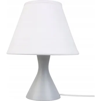 Lampička Šedá dřevěná stolní lampa E14 BOIS HELLUX