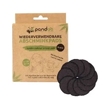 Pandoo Pratelné odličovací tamponky z bio bavlny 10ks černé