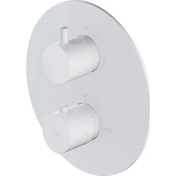 Vodovodní baterie Nástěnná vanová a sprchová baterie Omnires bílá