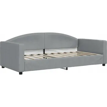 Pohovka Světle šedá rozkládací pohovka 212 x 100 x 75 cm