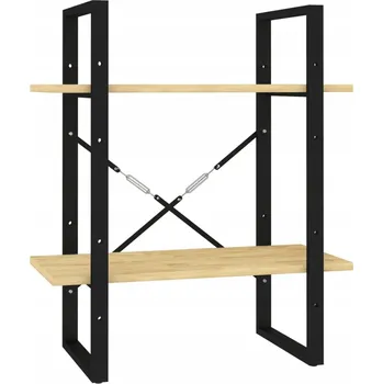 Knihovna Regál na knihy z masivního borovicového dřeva, 60 x 30 x 70 cm, neošetřený