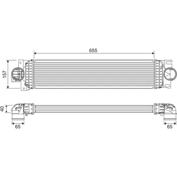 Chladič motoru Chladič turba VALEO 818699