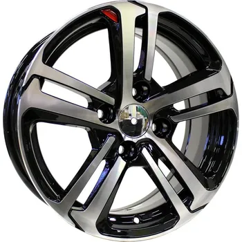 Alu kolo Alu kola Racing Line A5017, 17x6.5 4x108 ET20, černá + leštění vhodné pro Citroen C3 Aircross I (do 2024), Citroen C4 Cactus