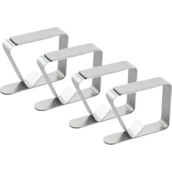 Stolování Ocelové klipsy na ubrus, 4 ks