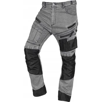 montérky PRACOVNÍ JEANS KALHOTY DENIM ŠEDÉ s Oxford výztuhami NEO TOOLS 81-360-2 L