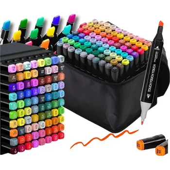 LIHOVÉ FIXY SADA 100 KS + TAŠKA FIXY POPISOVAČE FIXY OBOUSTRANNÉ