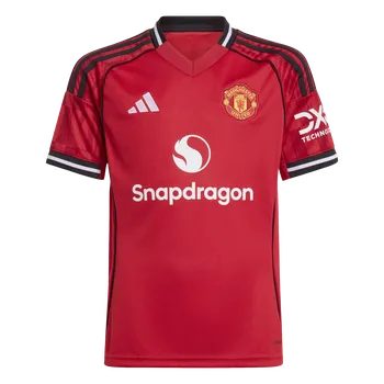Fotbal Adidas Manchester United FC domácí 2025/2026 červená UK Junior XS