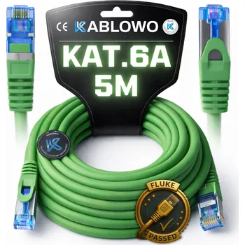 Síťový kabel LAN KABEL SÍŤOVÝ RJ45 CCA ETHERNET CAT.6A S/FTP 5M LANBERG