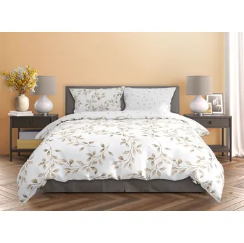 Povlečení FARO Bavlněné saténové povlečení 140x200 + 70x90 cm - Milagro Verde 021