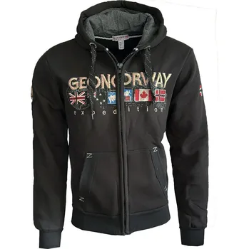 Pánská mikina GEOGRAPHICAL NORWAY mikina pánská GOUKY MEN 100 EO L černá