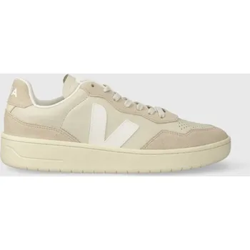 Pánské tenisky Kožené tenisky Veja V-90, 46, béžová, 02X