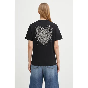 Bavlněné tričko Carhartt WIP W' S/S Hearts Of Hartts T-S, M, černá, 99X