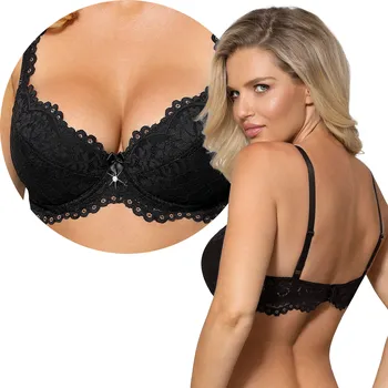 Podprsenka Černá push-up podprsenka Róża, velikost 75C