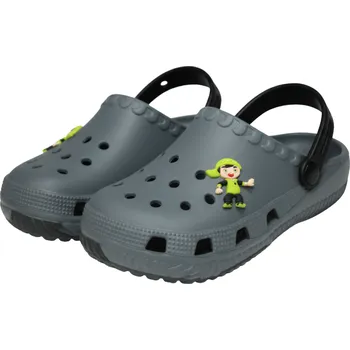 Chlapecké pantofle Kenbo Chlapecké gumové nazouváky šedé