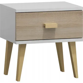 Ložnice Noční stolek SAVONA bílá/ borovice