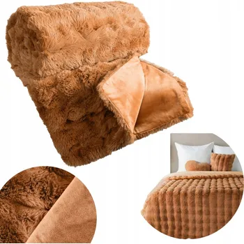 Prostěradlo Přehoz na postel Eurofirany polyester 200 cm x 220 cm oranžový