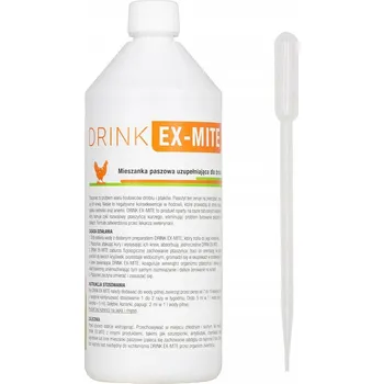 Pesticid Přípravek proti čmelíkům kuřím do pitné vody DRINK EX-MITE 1 litr