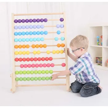 Dřevěná hračka Bigjigs Baby Obrovské dřevěné počítadlo