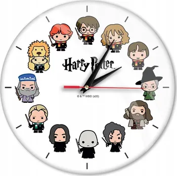 Hodiny NÁSTĚNNÉ HODINY S LESKEM HARRY POTTER 026 HARRY POTTER BÍLÉ