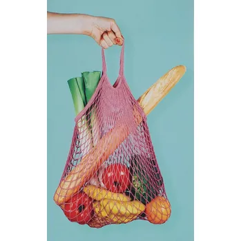 Nákupní síťovka PUNTA růžová 32x38 cm