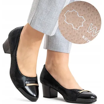 Dámské lodičky Wojtyłko dámské lodičky na sloupkovém podpatku, velikost 39