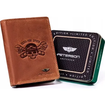 Peněženka Peterson Pánská peněženka v dárkové krabici - PTN N4C-CHM-02 COGNA RFID