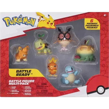 Figurka Pokemon Sada 6 Bojových Figurek S9 HOOTHOOT APPLETON SQUIRTLE PKW2469