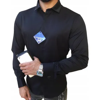 Pánská košile ENISSE pánská košile casual s dlouhým rukávem super slim bavlna velikost L