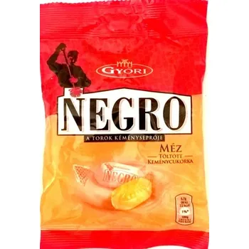 Žvýkačka Győri Negro Medové tvrdé bonbony plněné (79g)