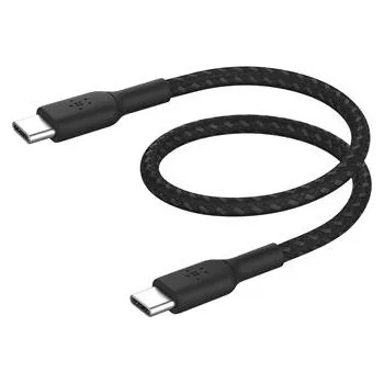 Datový kabel Belkin BOOST CHARGE™ USB-C/USB-C kabel, 15cm, černý - odolný
