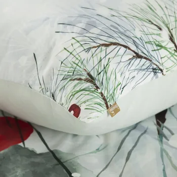 Povlečení SADA POVLEČENÍ POVLEČENÍ VÁNOČNÍ ROBIN 220X200 EUROFIRANY