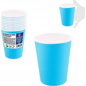 Party nádobí Modré papírové kelímky na párty - 10 kusů