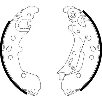Brzdová čelist Sada brzdových čelistí HELLA 8DB 355 022-881
