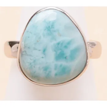 Prsten Larimar prsten stříbro Ag 925 LOT431 51 mm (US 5,5), 4,3 g