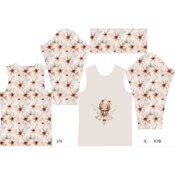 Panel na dětský termo rolák 170 květinová víla