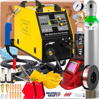 Svářečka SVAŘOVACÍ STROJ MAGNUM MIG 250/2 DUAL PULS SYNERGIE 230V 400V 250A TIG DC MMA SPOT