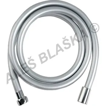 Sprchová hadice Sprchová hadice plastová (hadička ke sprše) 1/2"x1/2", s kónusem, 150cm - STŘÍBRNÁ 82306