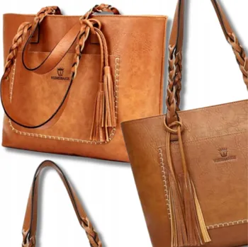 Kabelka EdiBazzar kabelka eko kůže hnědá