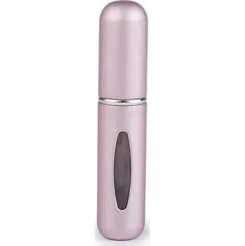 Cestovní plnitelný rozprašovač na parfém 8 cm, velké, 8 růžová sv. mat