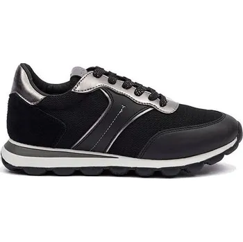 Dámské tenisky Dámské volnočasové boty Geox D SPHERICA 39 Černá, Stříbrná, Bílá