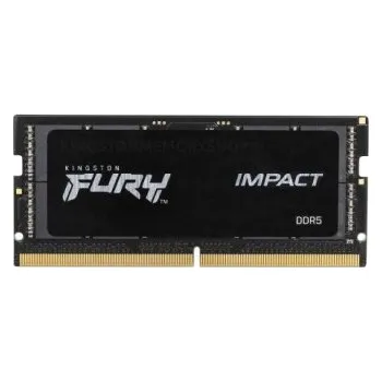 Operační paměť Kingston FURY Impact/SO-DIMM DDR5/16GB/6400MHz/CL38/1x16GB/Black