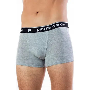 Boxerky PIERRE CARDIN PÁNSKÉ BOXERKY S KRÁTKOU NOHAVICÍ PCU25 ŠEDÉ XXL