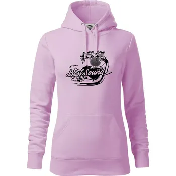 Dámská mikina Moto Best Sound - Mikina dámská Cape s kapucí - XS ( Orchid )