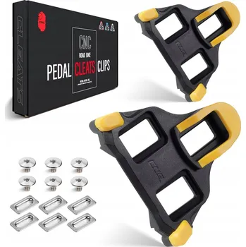 Pedál na kolo CNC silniční kolo BLOKY pro pedály Shimano SPD-SL Žluté