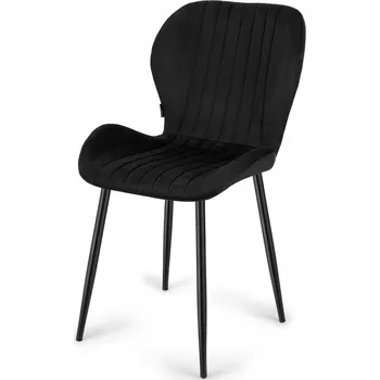 Jídelní židle Židle Lugano černý velur 1 ks