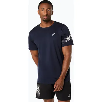 Pánské tričko Pánské běžecké tričko ASICS Icon SS midnight/cream