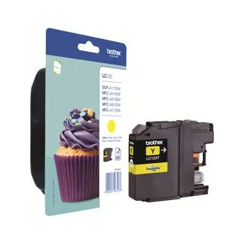 Ink Cart Yellow 600sh f MFC-J4510DW BL, Ink Cart Yellow 600sh f MFC-J4510DW BL LC123YBP